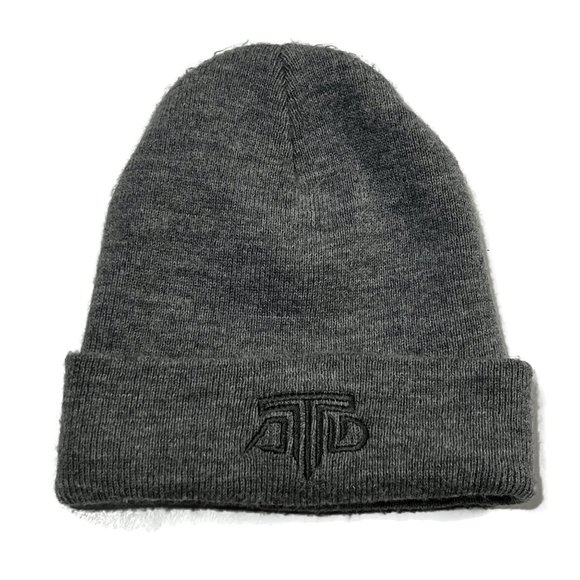 Carhartt Knit Cuffed Beanie Hat Gray A18 Watch Classic Winter Embroidered Logo - Picture 3 of 4